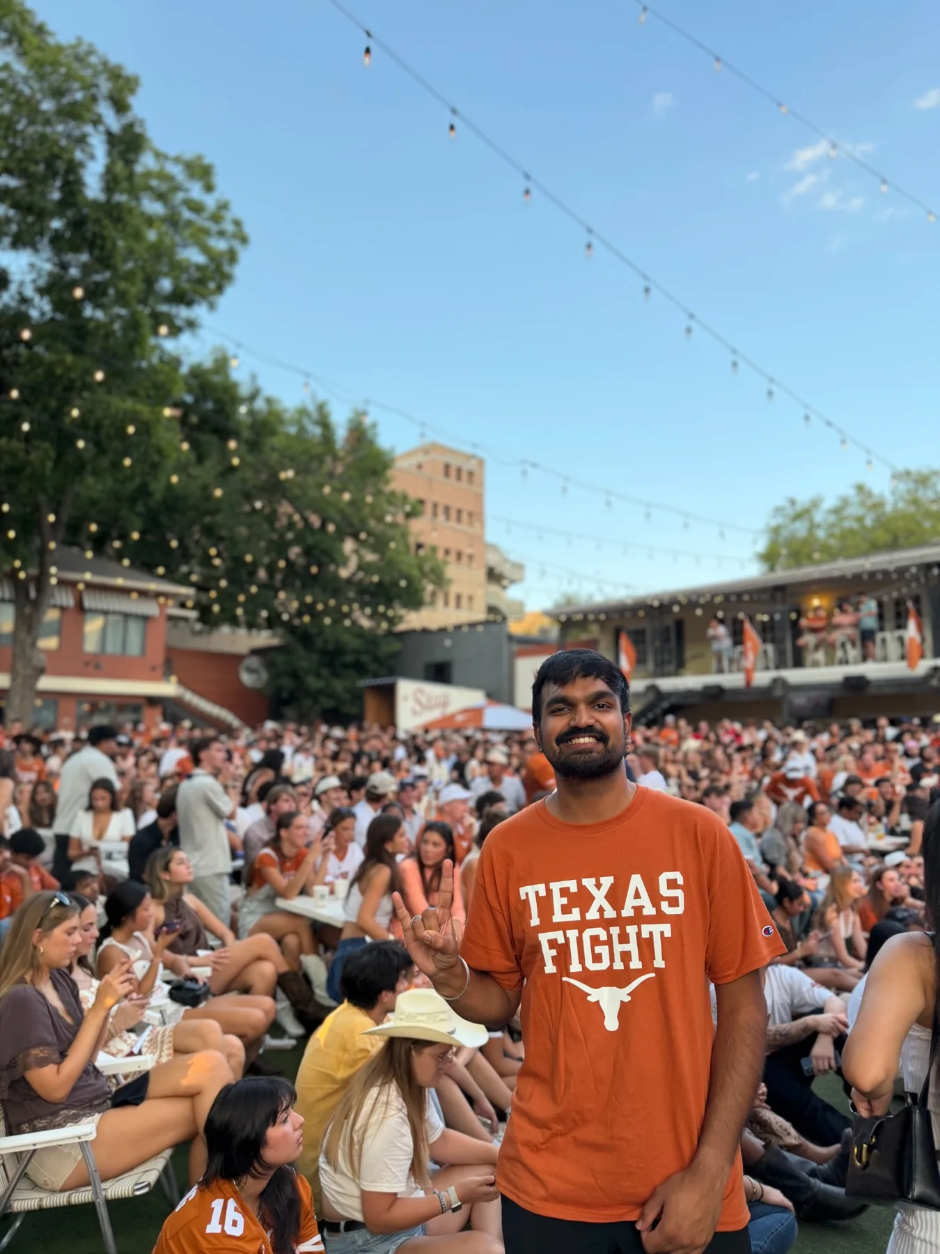 At a University of Texas campus gathering